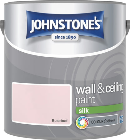 Johnstone’s Wall & Ceiling Silk Emulsion Paint 2.5L – Interior Silk Paint – Multiple Colours