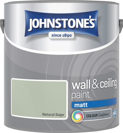 Johnstone’s Wall & Ceiling Matt Emulsion Paint 2.5L – Interior Matt Paint – Multiple Colours