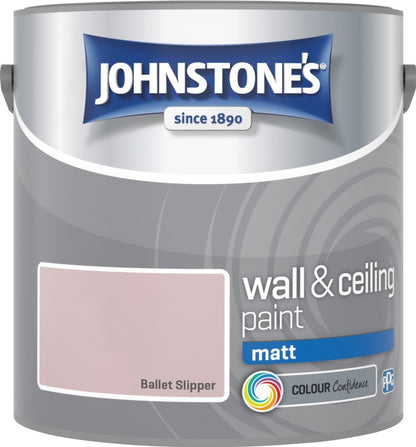 Johnstone’s Wall & Ceiling Matt Emulsion Paint 2.5L – Interior Matt Paint – Multiple Colours