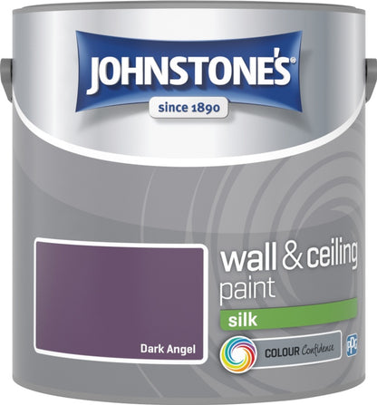 Johnstone’s Wall & Ceiling Silk Emulsion Paint 2.5L – Interior Silk Paint – Multiple Colours