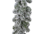 Kaemingk Snowy Imperial Garland Green/White - 20 x 270cm