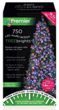 Premier 750 LED Multi Action Treebrights With Timer - Rainbow /Green Cable