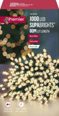 Premier 1000 LED Multi Action Supabrights With Timer - Warm White/Green