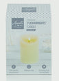 Premier Textured Candle With Timer - 13 x 9cm Cream