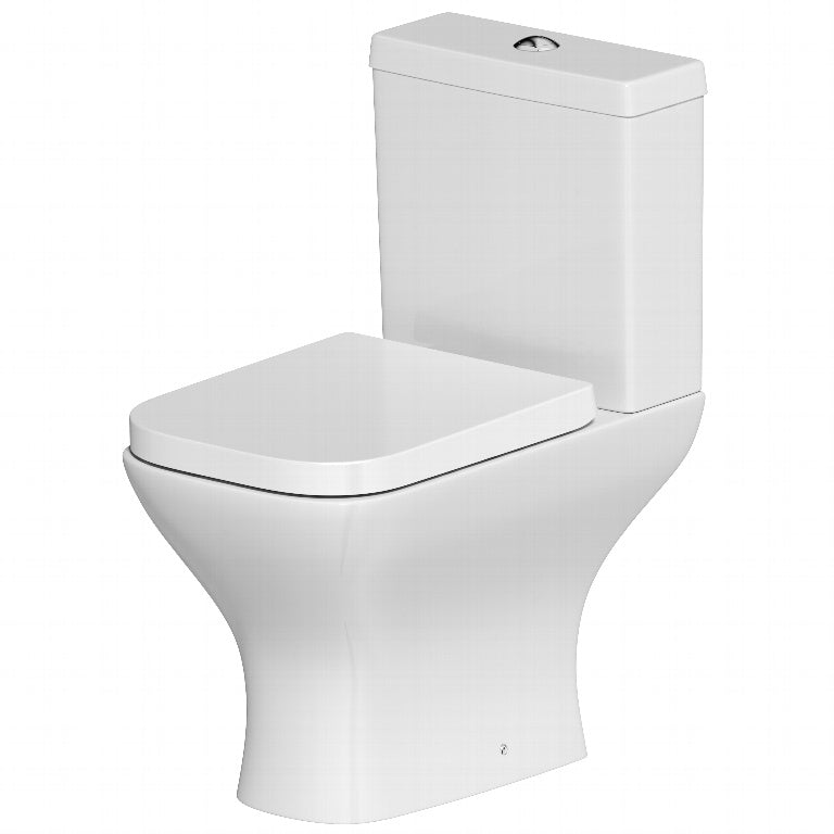 Space Saver One Box Square Toilet, Seat and Cistern