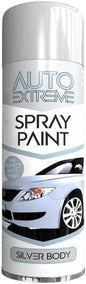 Auto Extreme Silver Body Spray Paint 250ml – Fast Dry Multi-Surface Aerosol Paint
