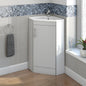 Rydal Freestanding White Corner Vanity Unit