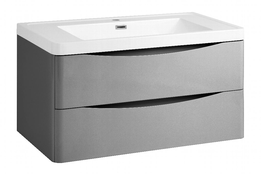 Ocata Grey Wall Hung Vanity Unit