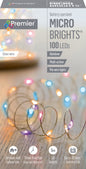 Premier Multi Action Battery Operated Microbrights - 100 LED Rainbow