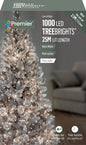 Premier 1000 LED Multi Action Treebrights With Timer - Warm White/Clear Cable