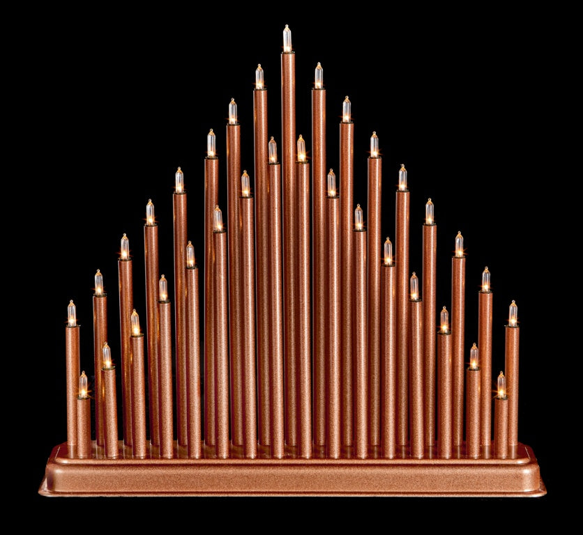 Premier 33 Light Candlebridge - Rose Gold 36cm
