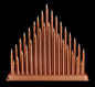 Premier 33 Light Candlebridge - Rose Gold 36cm