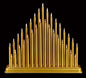 Premier 33 Light Candlebridge - Gold 36cm