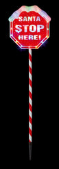 Premier Santa Stop Here Sign - 1.1m