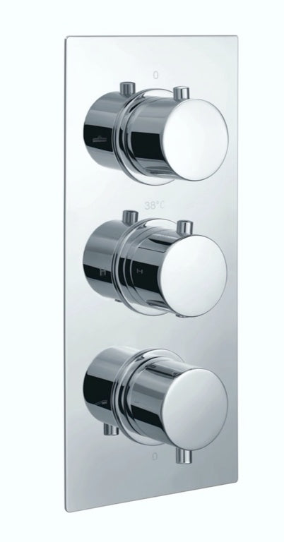 Triple Round Shower Valve