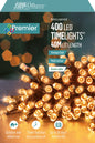 Premier 400 LED Multi Action Battery Operated TIMELIGHTS™ - Vintage Gold/Green