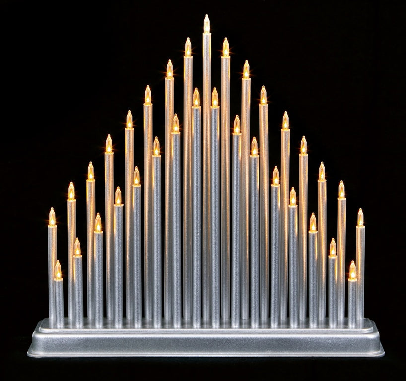 Premier 33 Light Silver Candlebridge - 34cm
