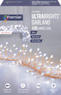 Premier Multi Action Ultra Brights Rose Gold Garland - White 430 LEDs