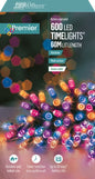 Premier 600 LED Multi Action Battery Operated TIMELIGHTS™ - Rainbow/Green