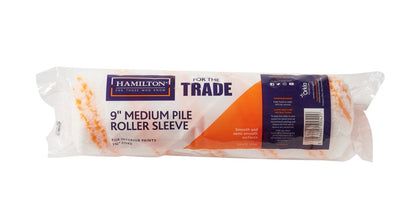 Hamilton For The Trade Medium Pile Roller Sleeve 9" – Quick, Even Paint Coverage