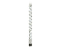 Kaemingk Shatterproof Baubles Matt Tube 14 - 3cm Glitter Warm White