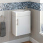 Rydal Wall Hung Mini Cabinet & Basin White