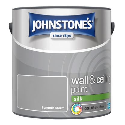 Johnstone’s Wall & Ceiling Silk Emulsion Paint 2.5L – Interior Silk Paint – Multiple Colours
