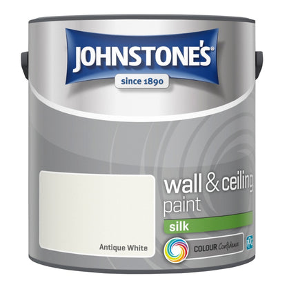 Johnstone’s Wall & Ceiling Silk Emulsion Paint 2.5L – Interior Silk Paint – Multiple Colours