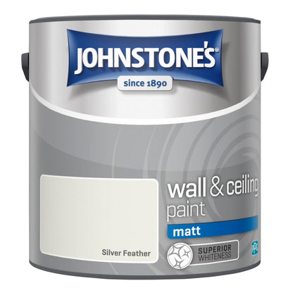 Johnstone’s Wall & Ceiling Matt Emulsion Paint 2.5L – Interior Matt Paint – Multiple Colours