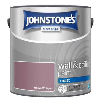 Johnstone’s Wall & Ceiling Matt Emulsion Paint 2.5L – Interior Matt Paint – Multiple Colours