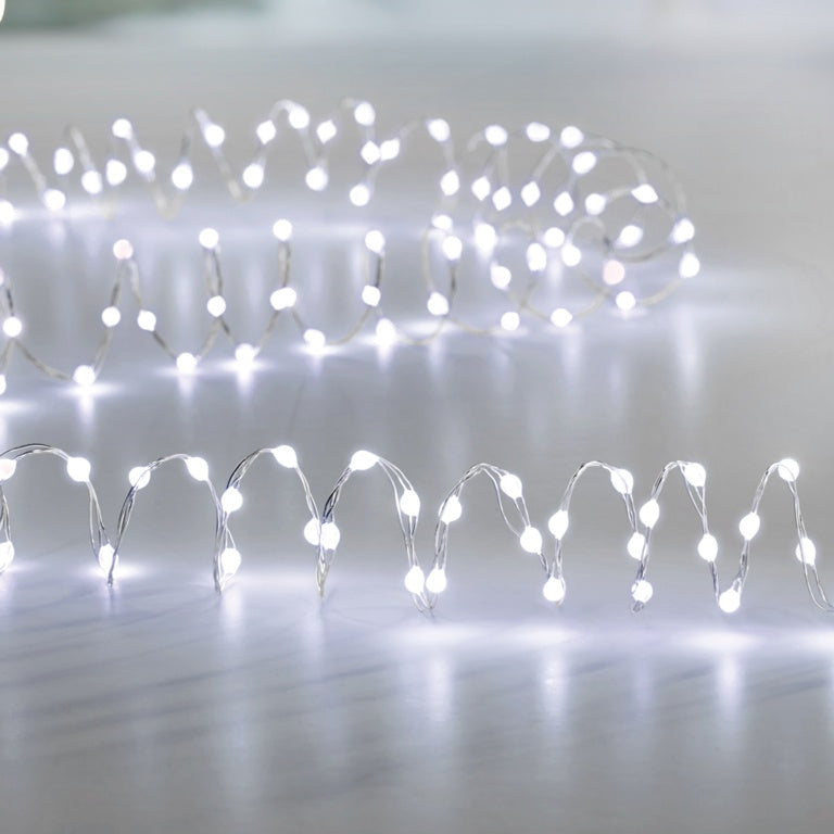 Premier Ultrabright Silver Wire 200 LEDs - White