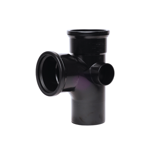 Double Socket Branch 92° Black