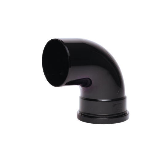 Single Socket 92° Bend Black