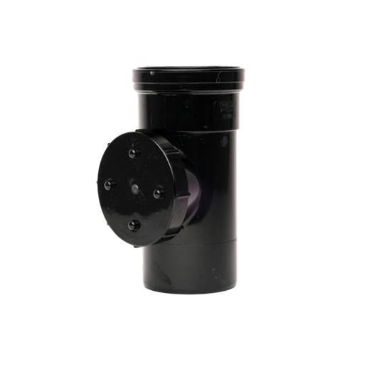 Single Socket Access Pipe Black