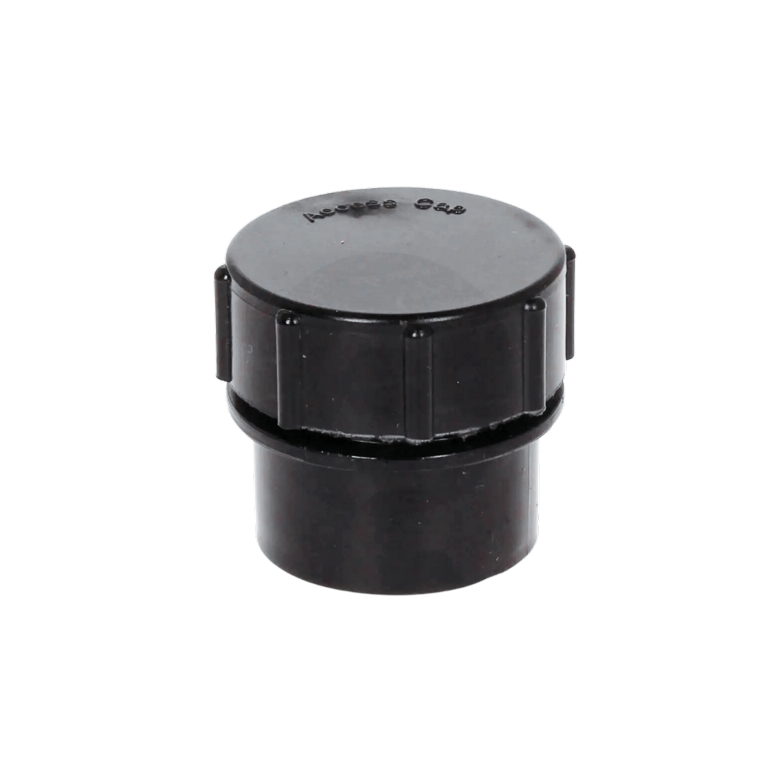 Solvent Weld Screwed Access Plug Black