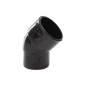 Solvent Weld Spigot 45° Bend Black