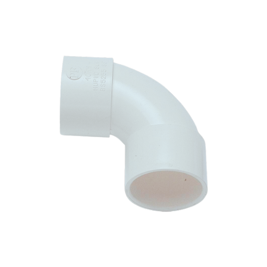 Solvent Weld Swept Bend 92.5° White