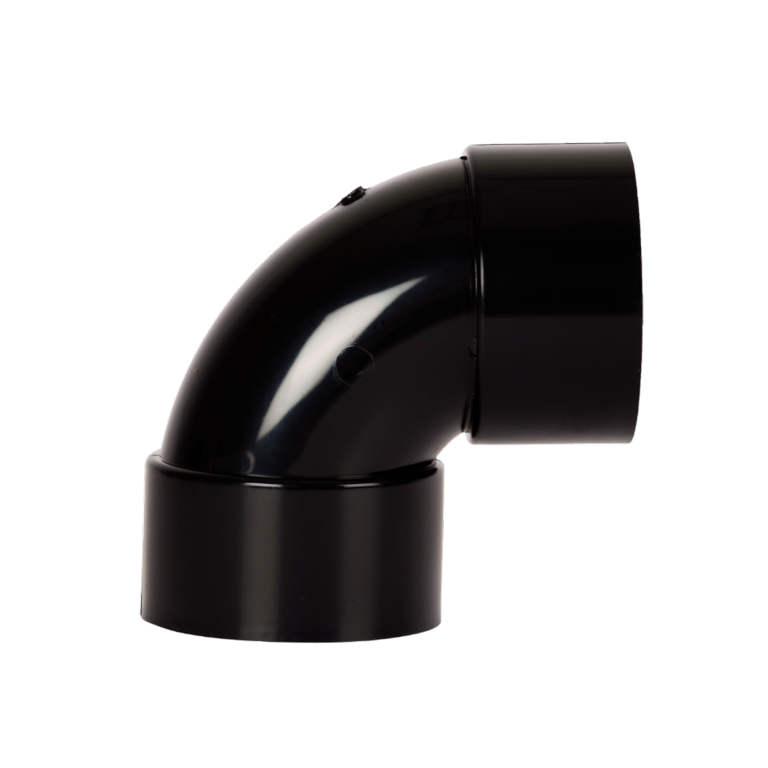 Solvent Weld Swept Bend 92.5° Black