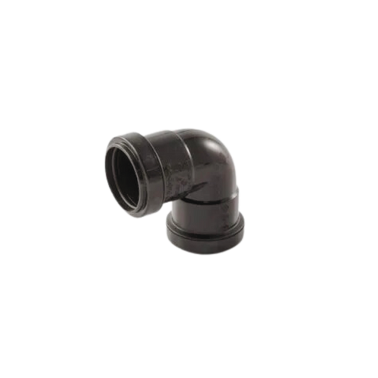 Push Fit Knuckle 90° Bend Black