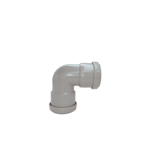 Push Fit Knuckle 90° Bend Grey