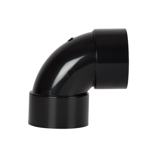 Solvent Weld Swept Bend 92.5° Black