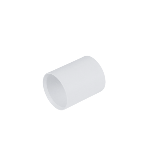 Solvent Weld Straight Coupling White