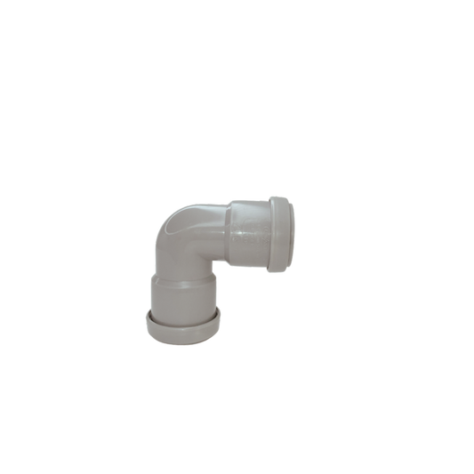 Push Fit Knuckle 90° Bend Grey