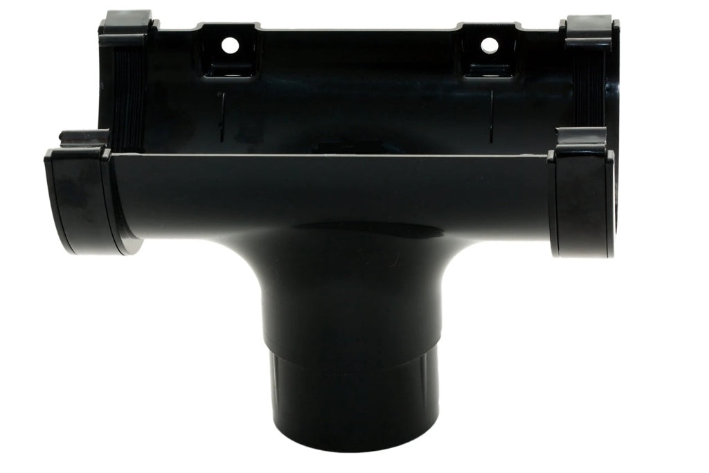 Mini Flow Gutter Run Outlet Black