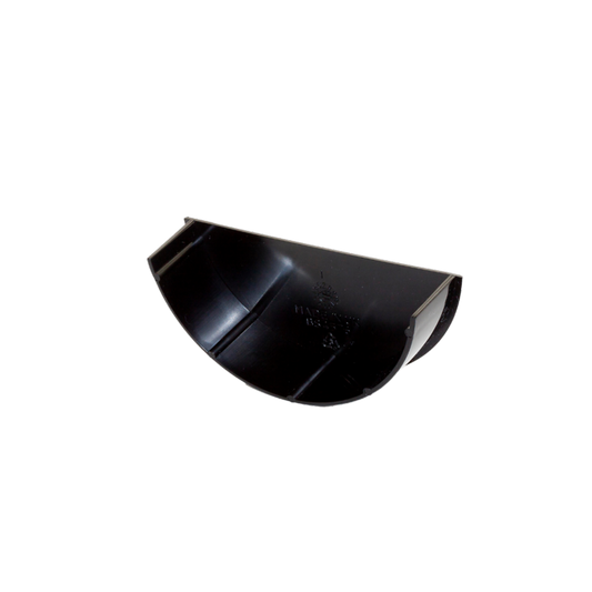 Rainwater Round Internal Stop End Black