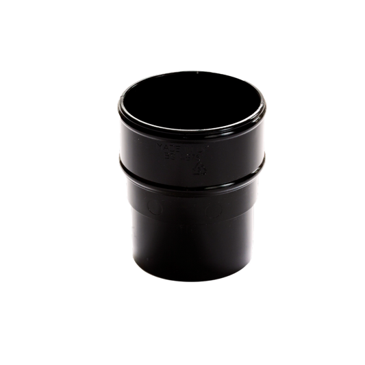 Rainwater Round Pipe Connectors Black