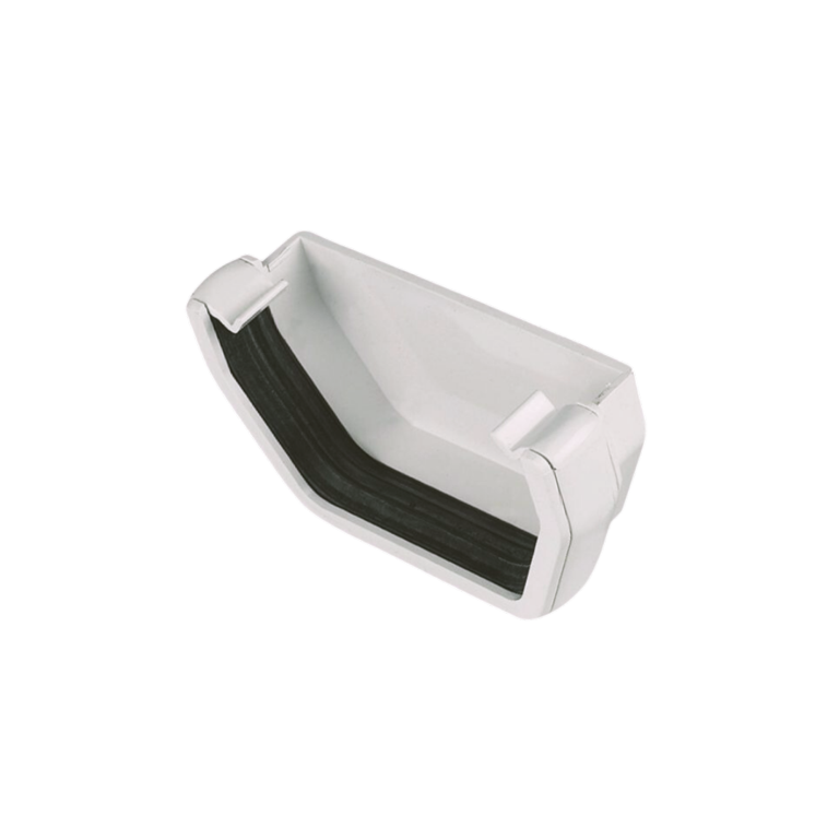 Rainwater Square External Stop End White
