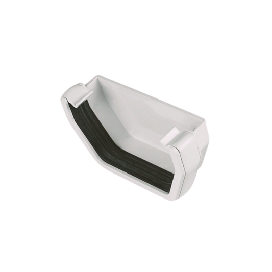 Rainwater Square External Stop End White