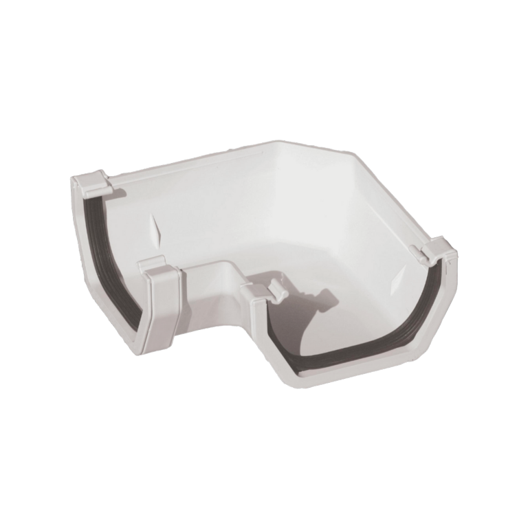 Rainwater 90° Square Angle White