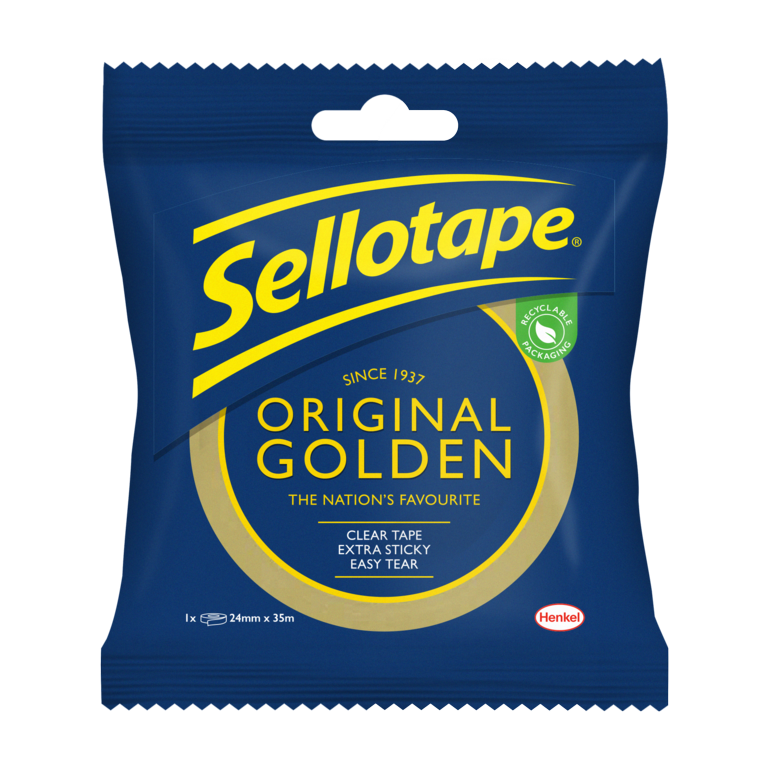 Sellotape Original Golden Tape - 24mm x 35m